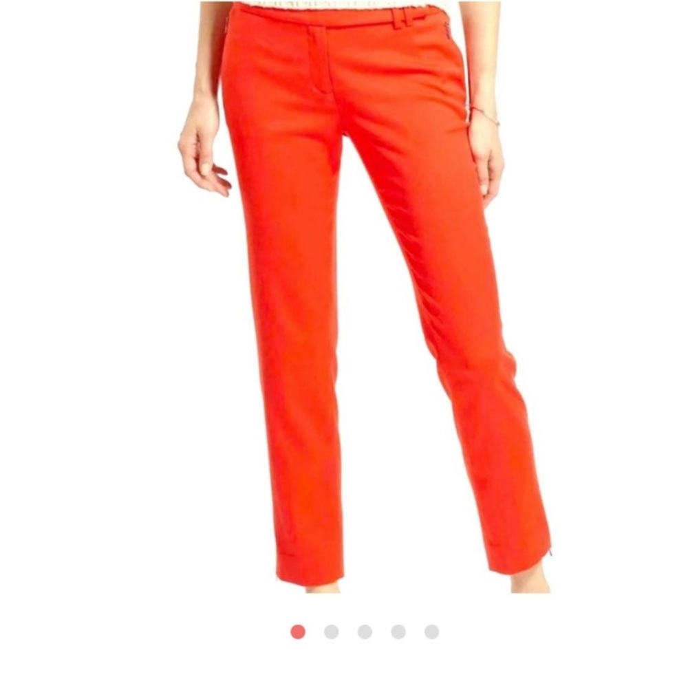 Anthropologie leifsdottir orange slacks pants